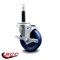 Service Caster 4'' Solid Poly Swivel 3/4'' Expanding Stem Caster with Brake SCC-EX20S414-SPUS-TLB-34 - alternate 4